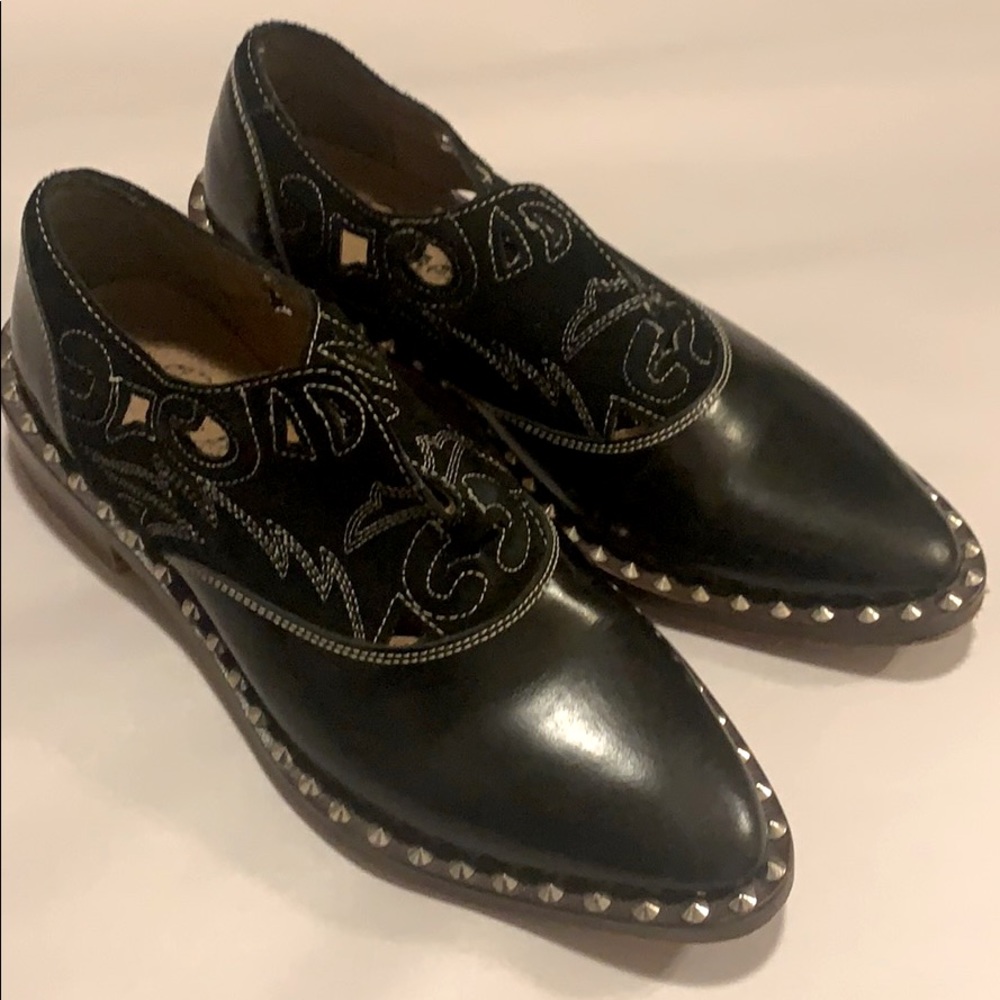 Free People Leather Boots sz 7.5/38